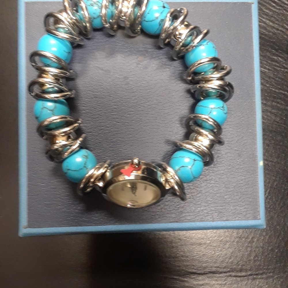 BTV054TUR (B) Bracelet Watch/plus necklace